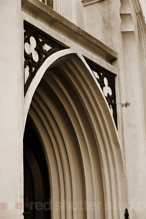 French Hugenot Church Detail, Downtown Charleston, SC.